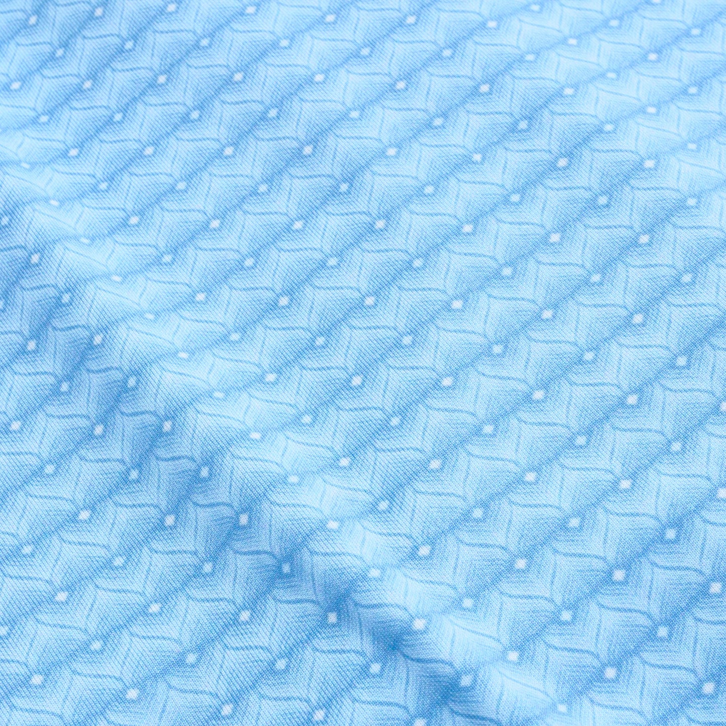 Genteal Spring ‘25 Printed Performance Polo - Peacock