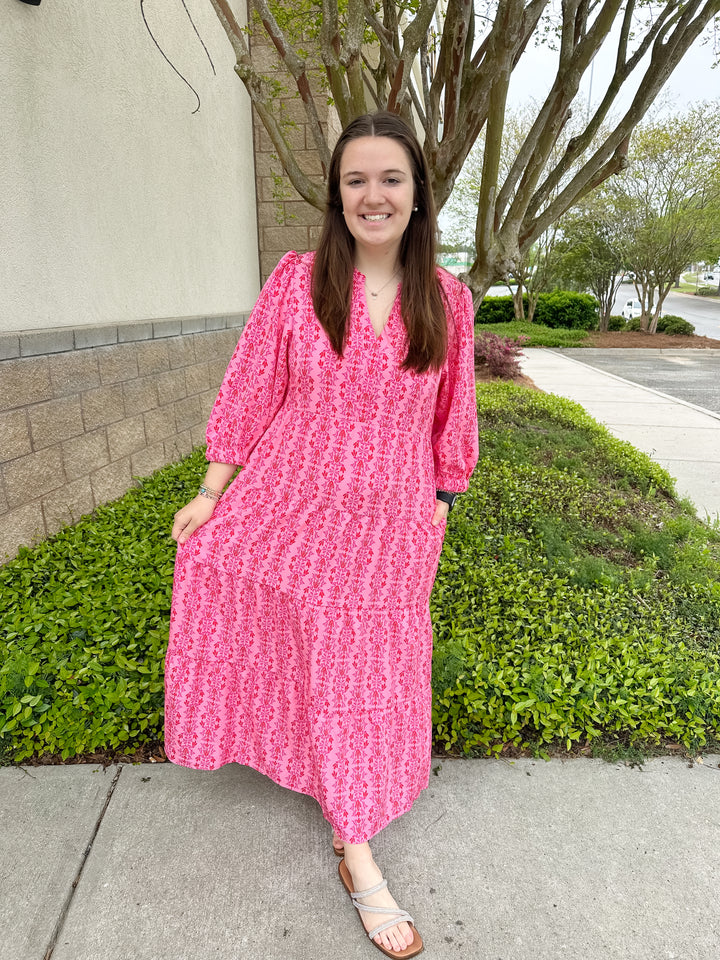 Cameron Dress - Heirloom Vine Pink