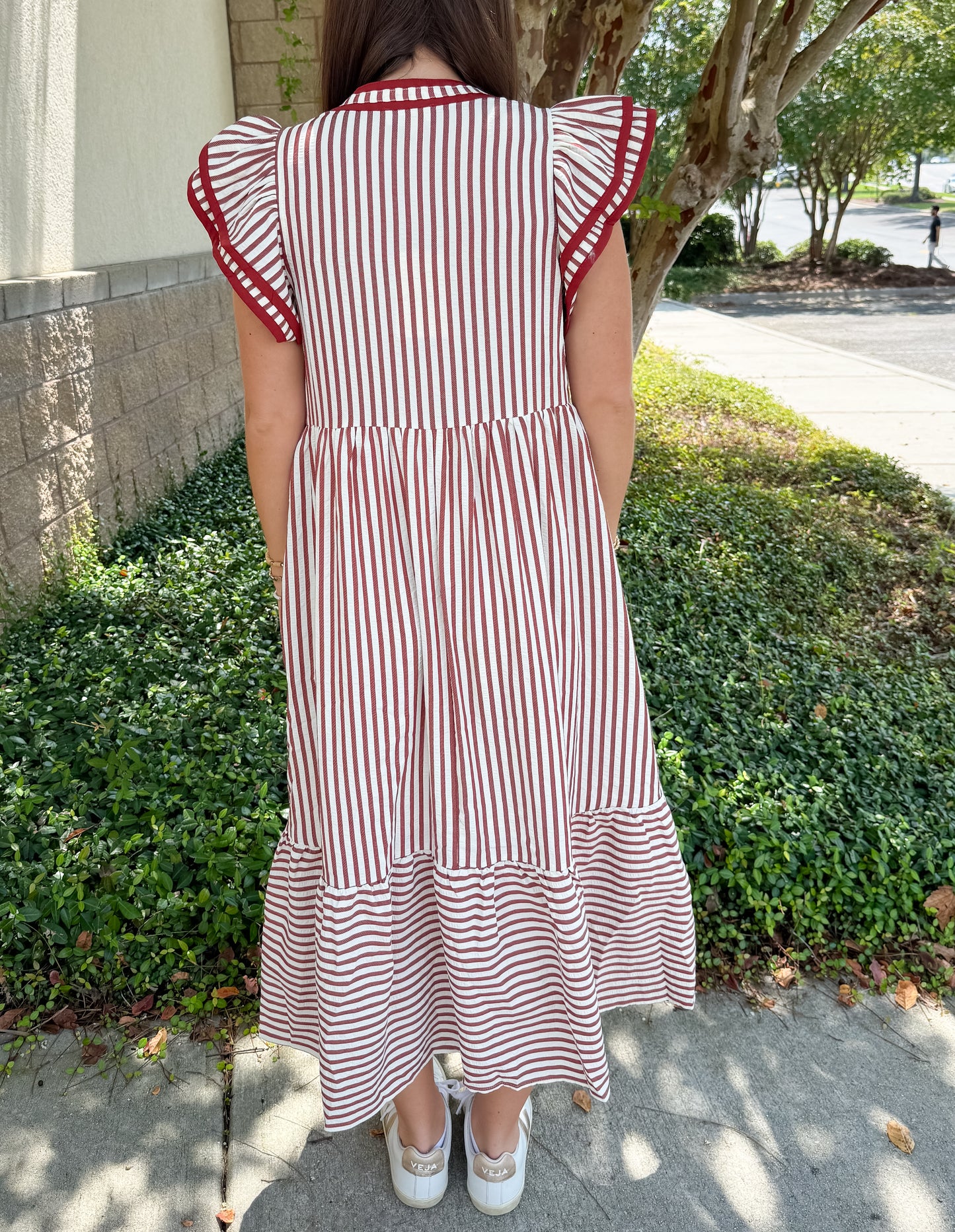 Maxine Striped Maxi Dress