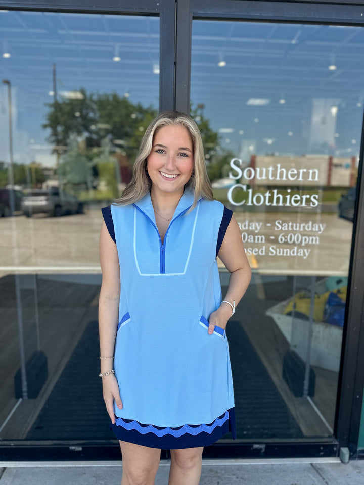 Simply Southern Drew Athletic Dress - Blue Shades