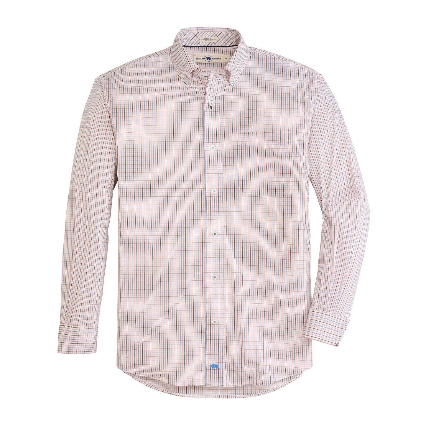 Onward Reserve Beadons Classic Fit Quad Button Down - Mauvewood
