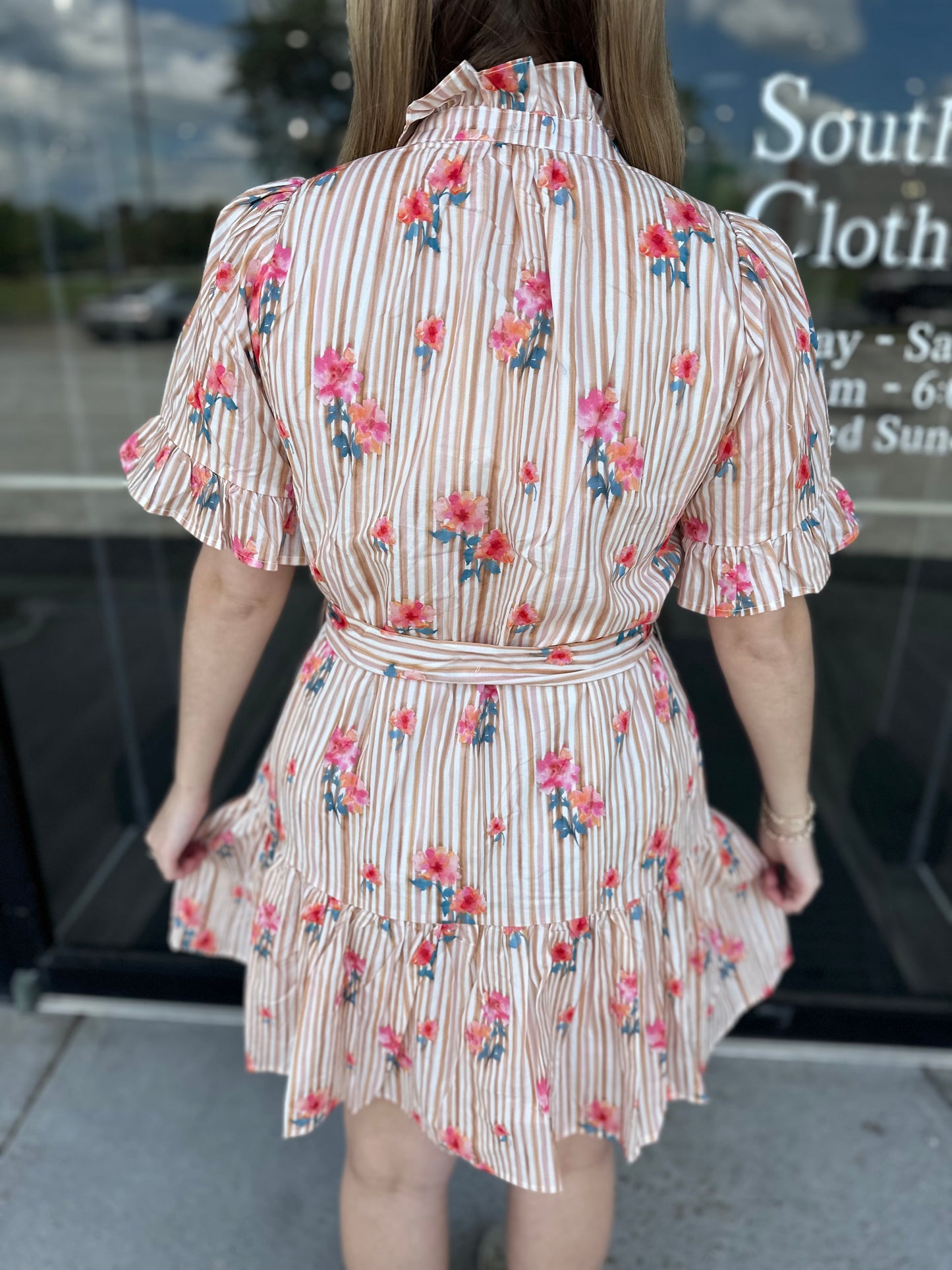 Linda Belted Dress