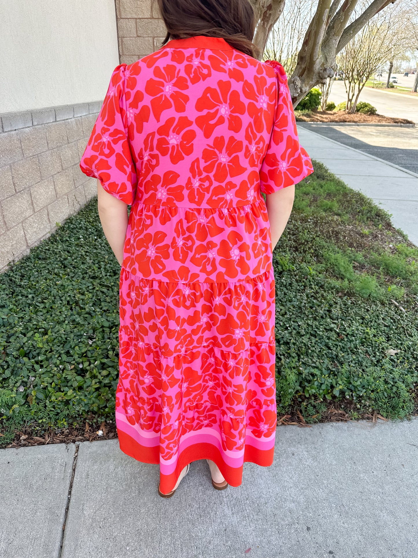 Kinsley Dress - Garden Samba Pink