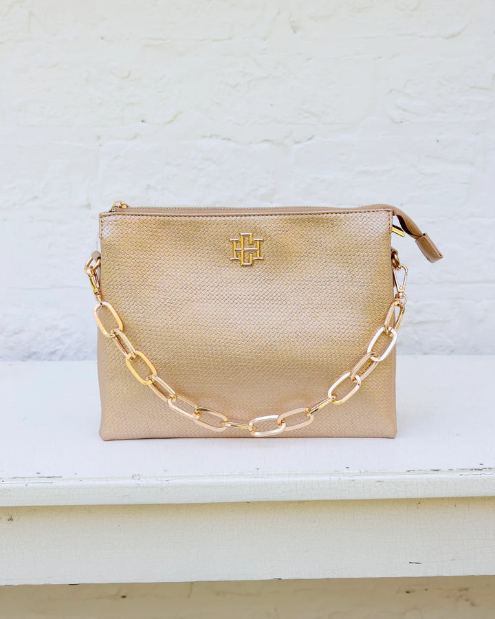 CH Ariana Crossbody - Woven Gold