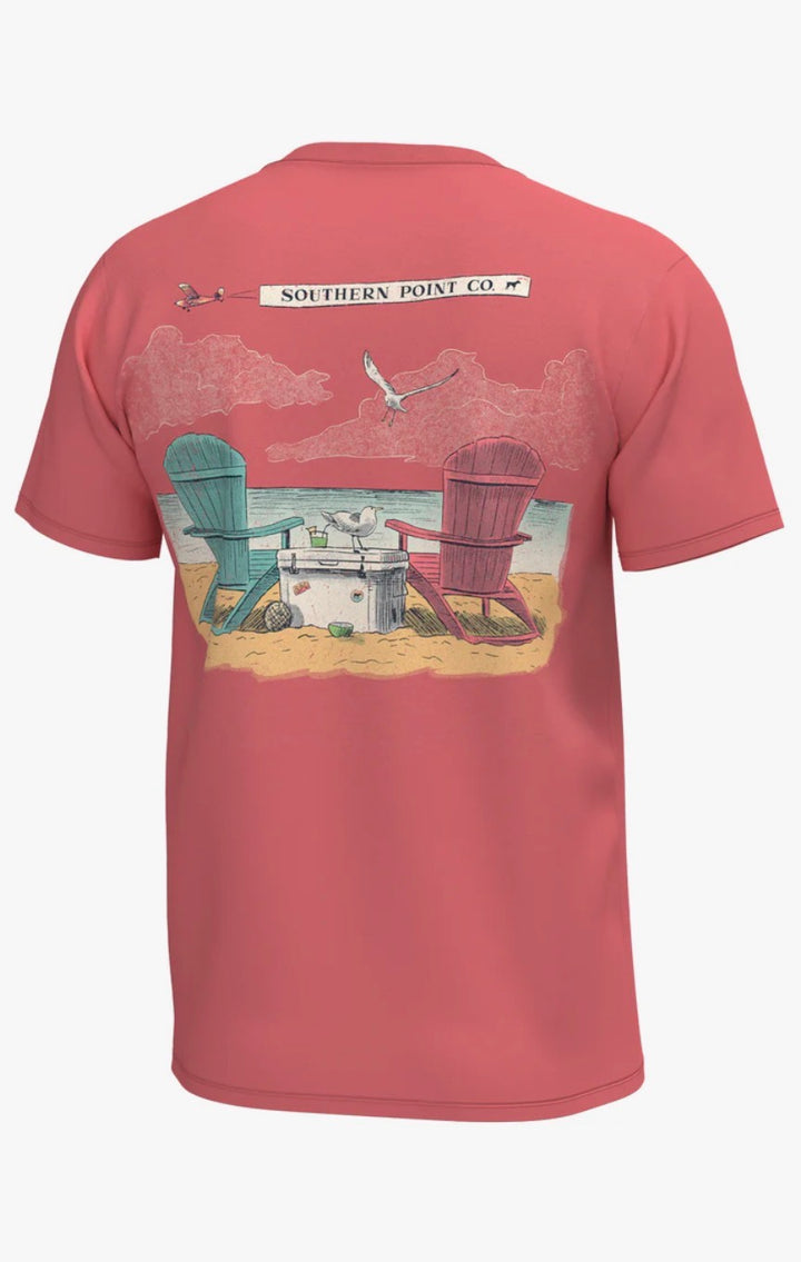 SPC Men’s Beach Banner S/S Pocket T-Shirt - Coral