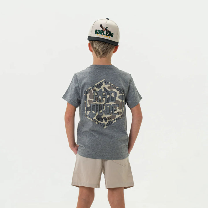 Burlebo Youth Rad Dude S/S T-Shirt - Dark Heather Grey