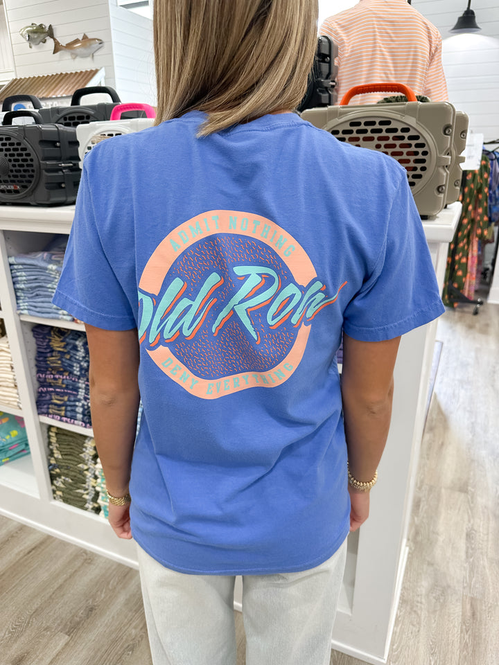 Old Row Circle Logo S/S Pocket T-Shirt - Mystic Blue