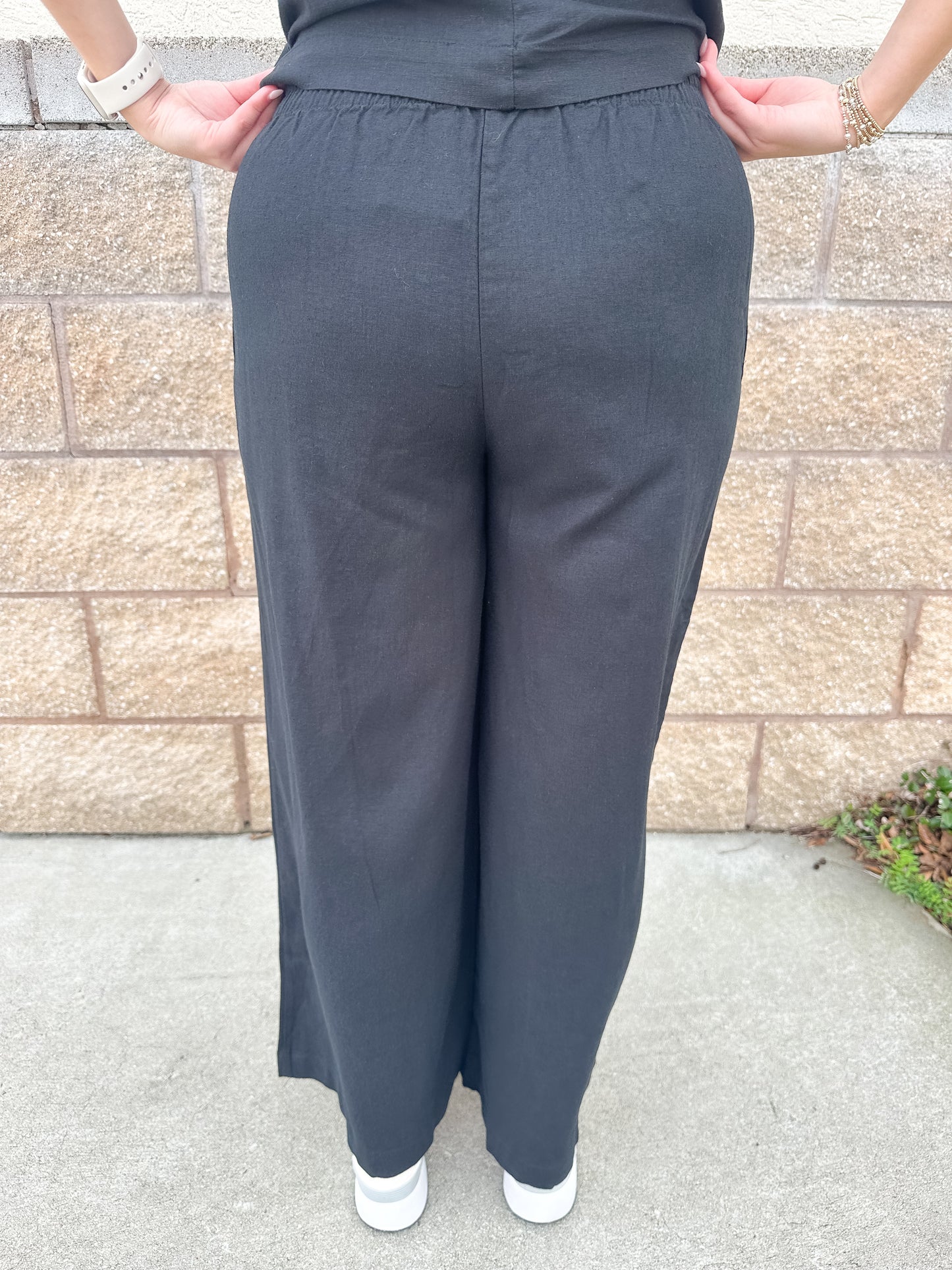 Scout Linen Pant - Black