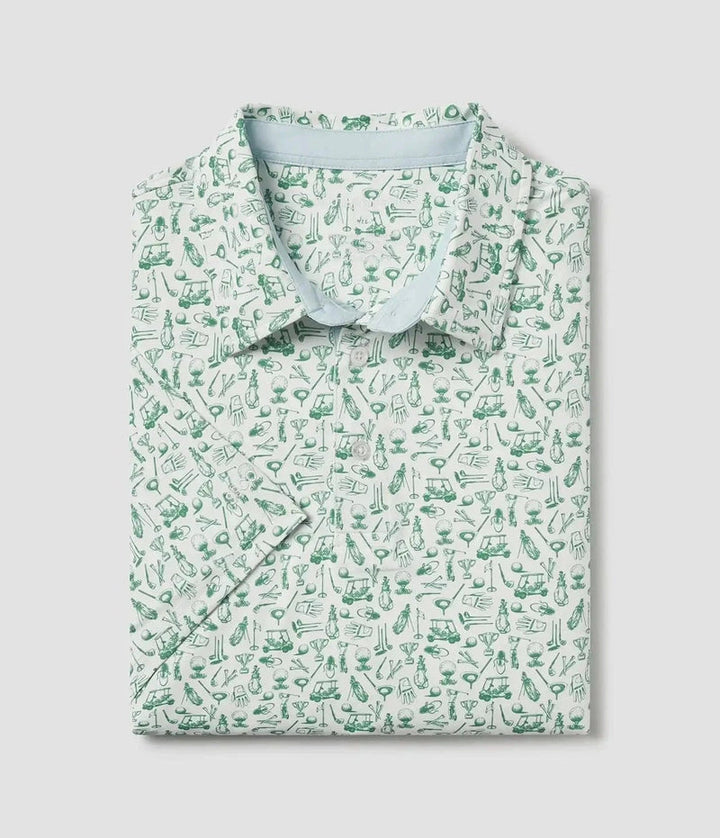 SSCO Men’s Tapped In Printed Polo - Meadow