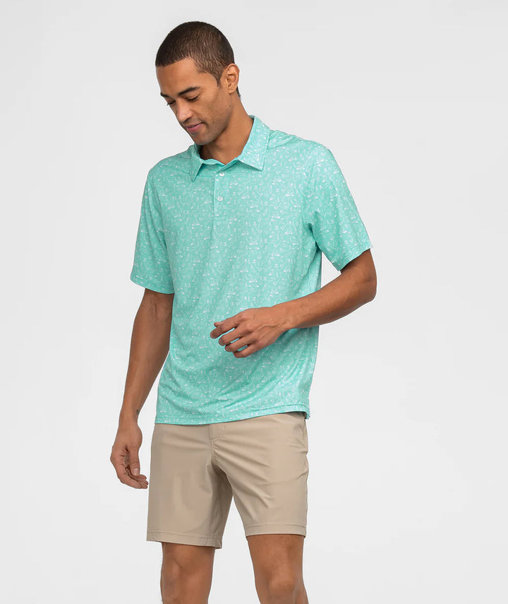 SSCO Men’s MotionTech Printed Polo - Paradise