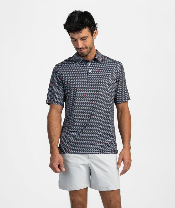 SSCO Men’s Kickoff Camo MotionTech Polo SS - Dawg Walk Camo