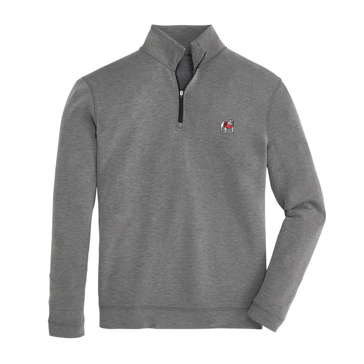 Onward Reserve UGA Standing Bulldog Yeager Performance Quarter Zip - Mirage Grey