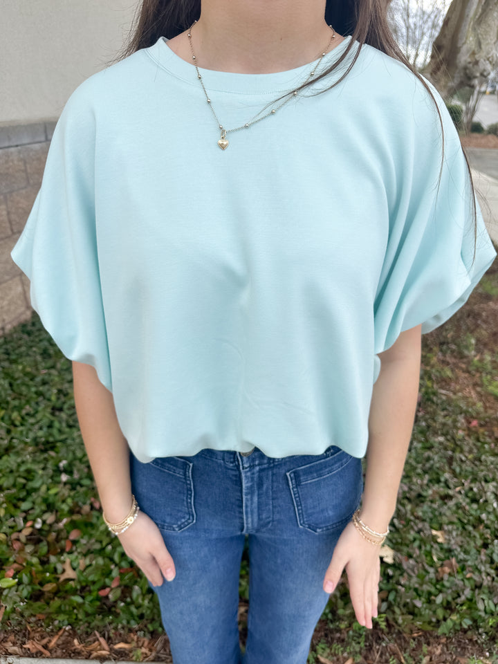 Glendale Bubble Top - Mint