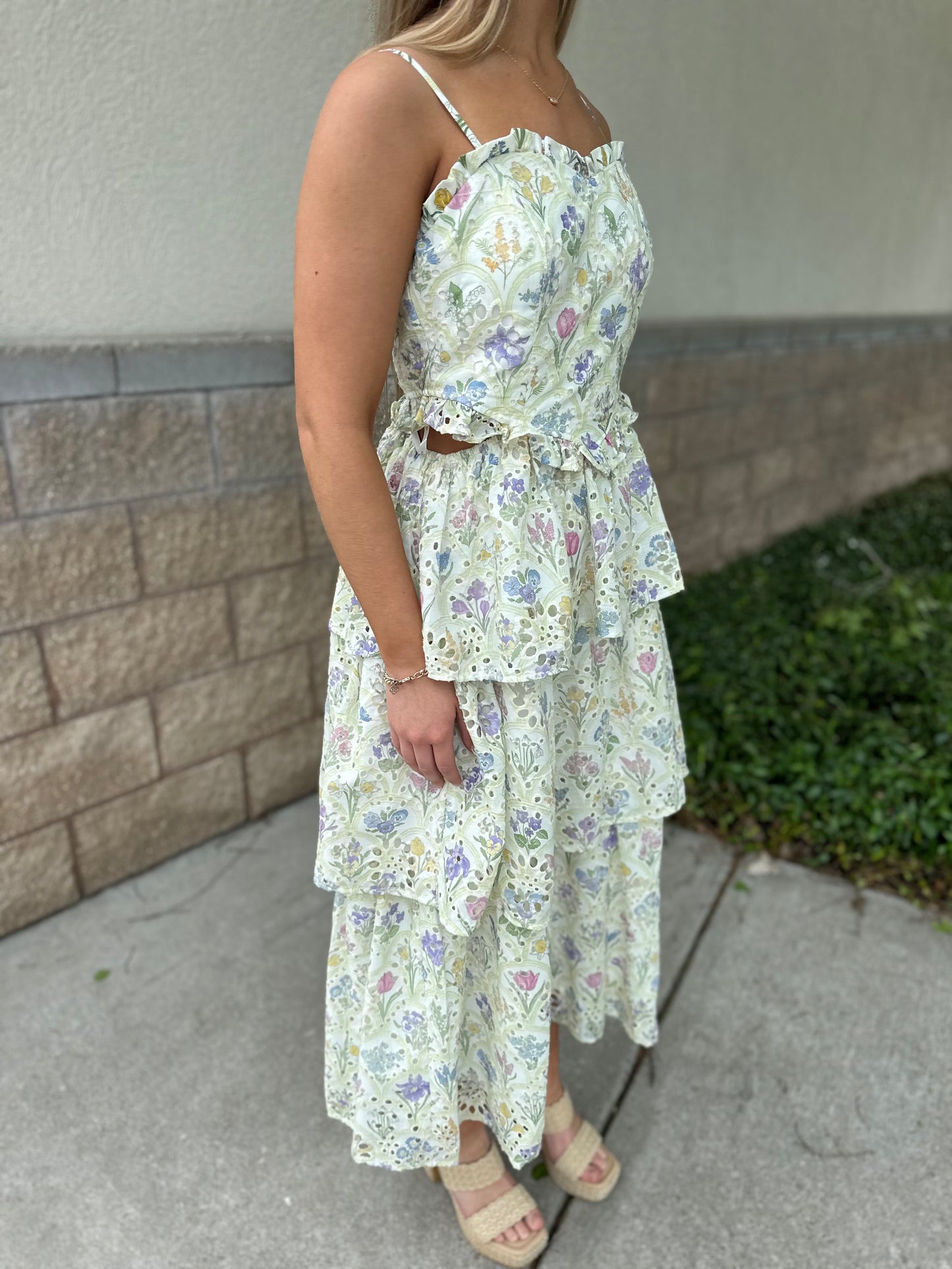 Angela Tiered Midi Dress