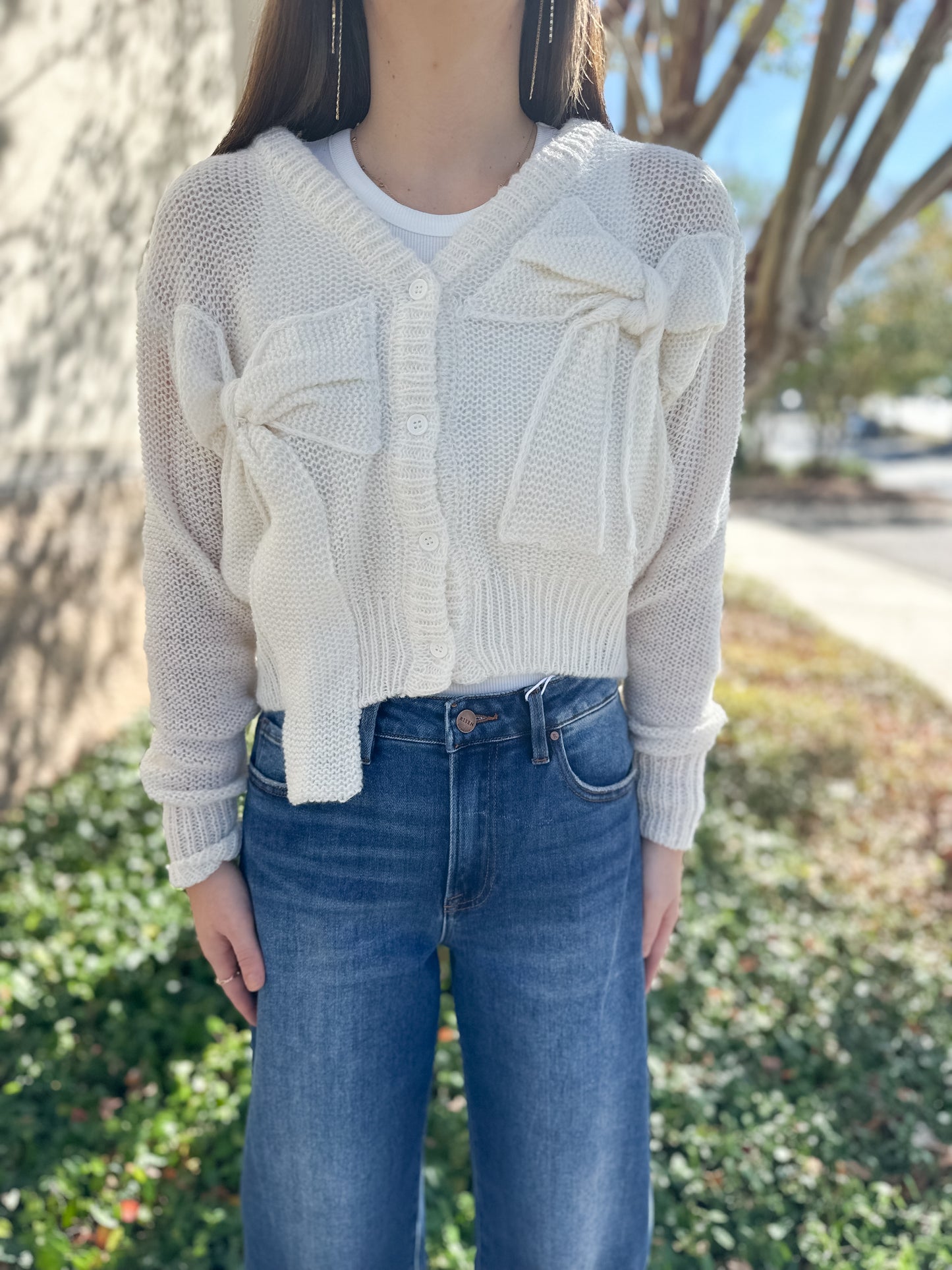 Simply Bow Cardigan