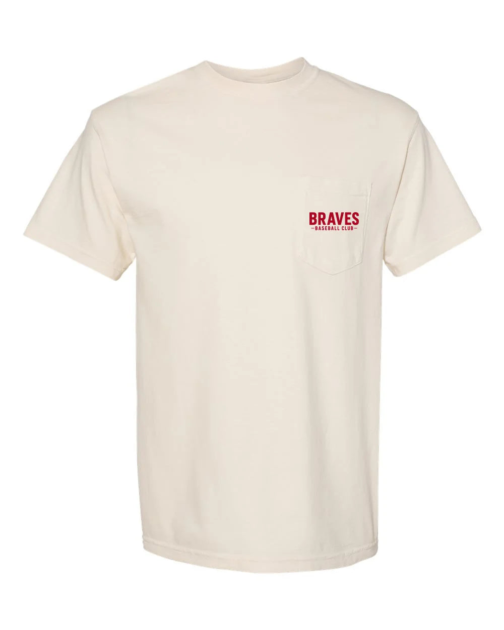 CB Braves Baseball Club Pocket T-Shirt - Ivory
