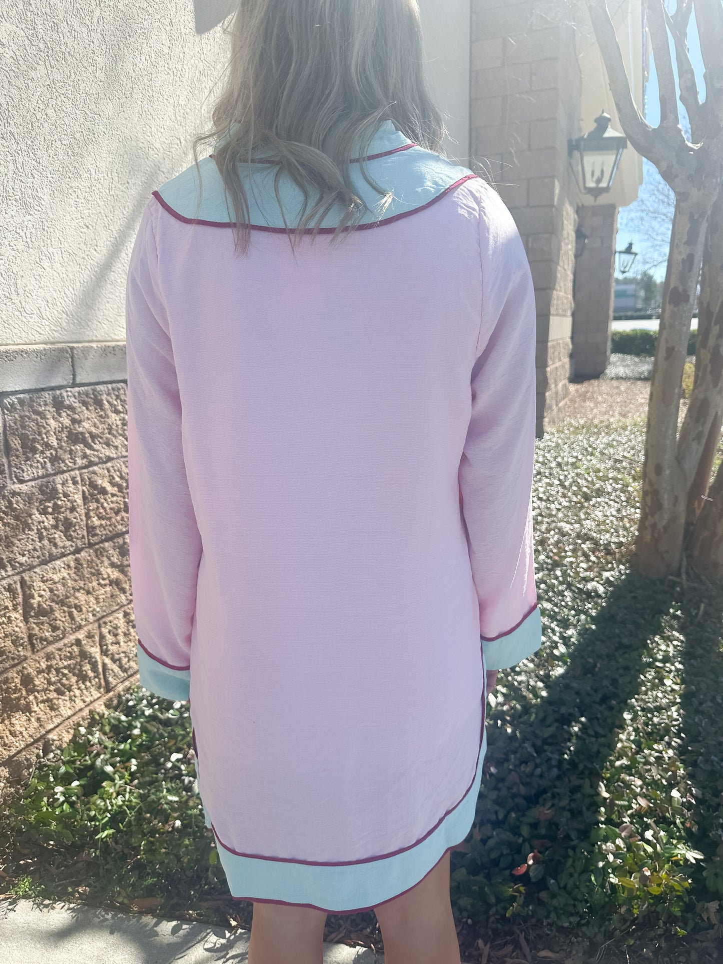 Palm Breeze V-Neck Mini Dress