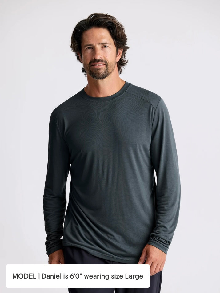 Free Fly Men’s Bamboo Lightweight Long Sleeve - Midnight