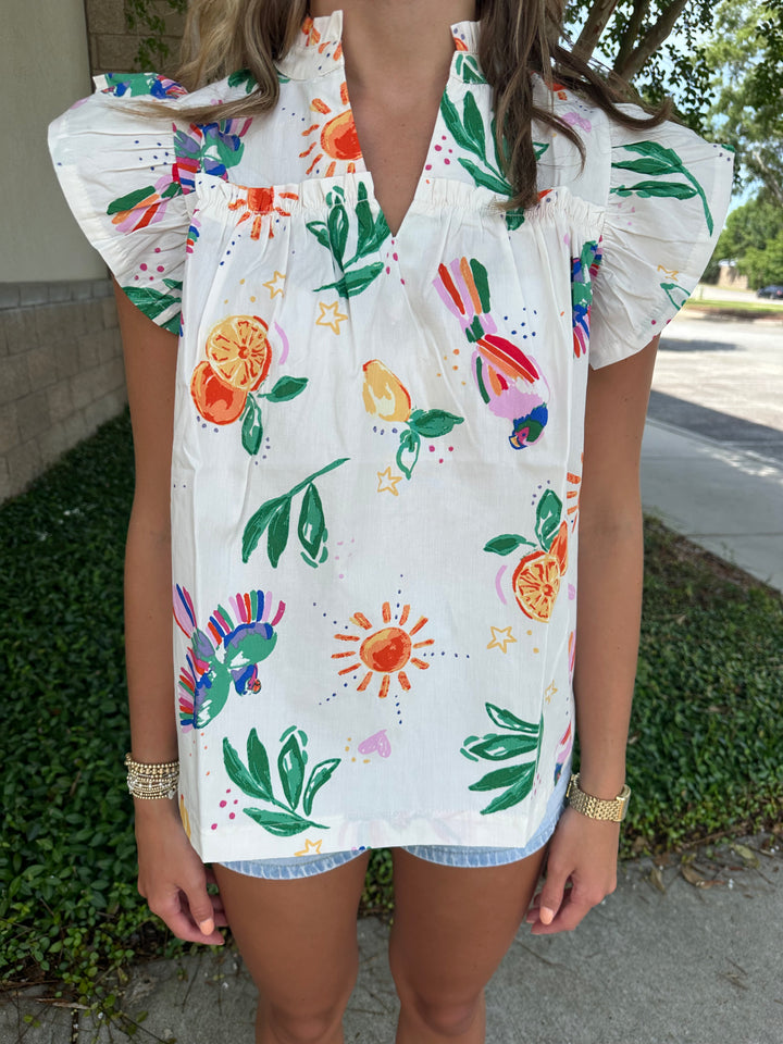 Birds of Paradise Top