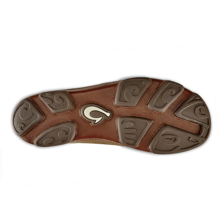OluKai Men’s Moloā Leather Slip-On Shoe - Ray|Toffee