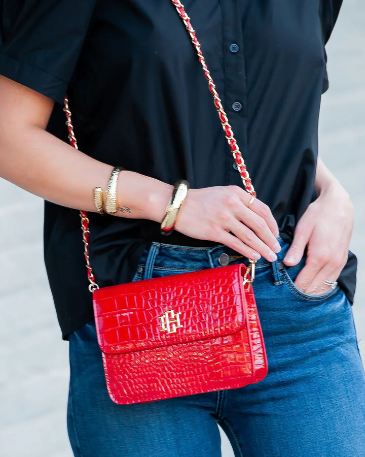 CH Evelyn Crossbody- Red Patent EC