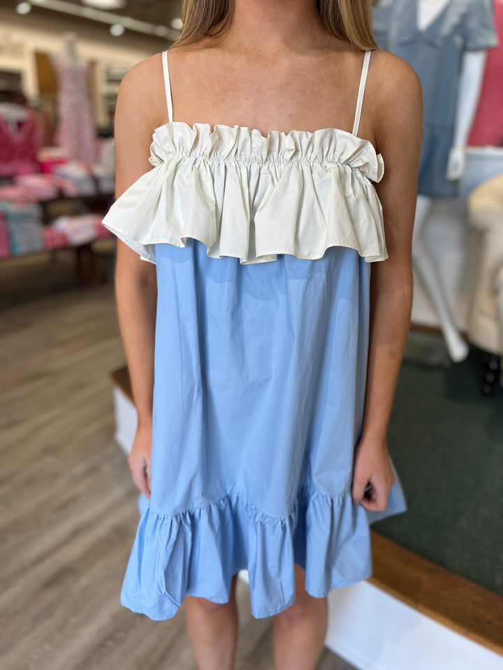 Carlee Ruffle Bow Dress