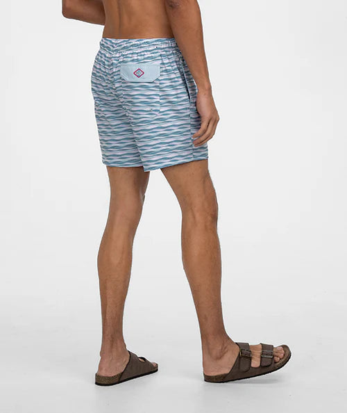 SSCO Men’s Wave Runner Swim Shorts - Tidepool Blush