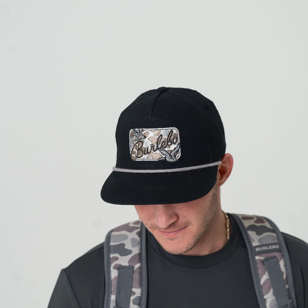 Burlebo Camo Patch Hat - Black