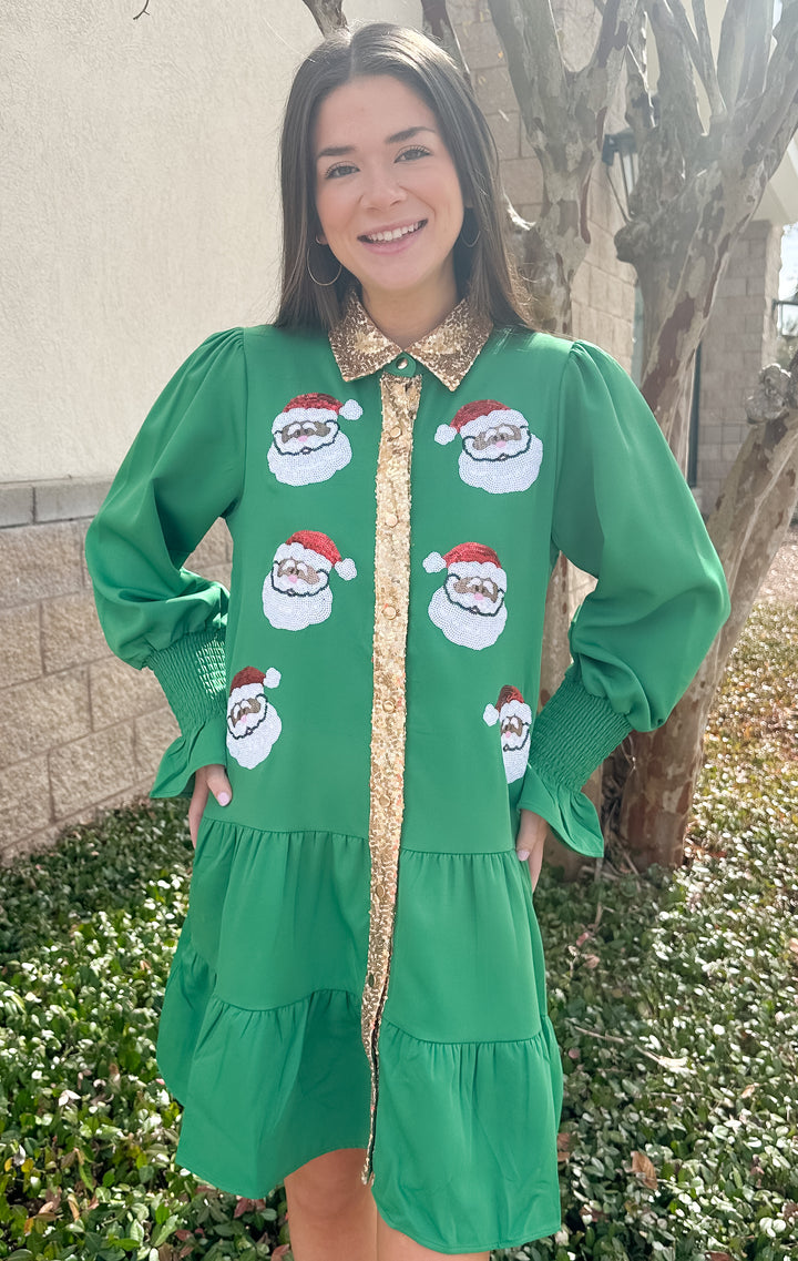 JM Santa Button Down Dress