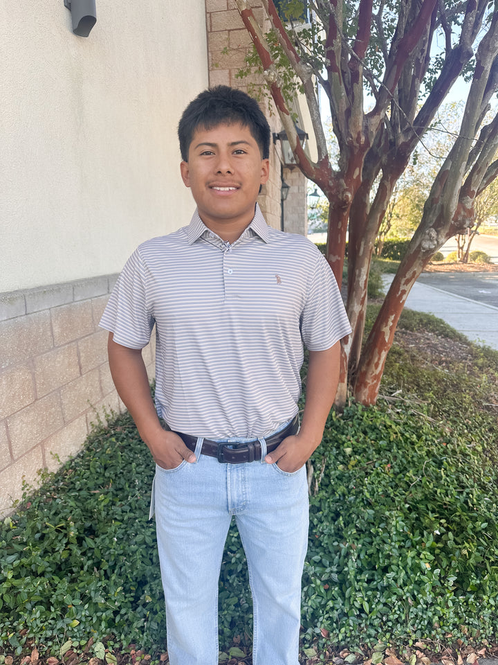 S. Casanova Jessie Performance Polo - Dusty Cedar