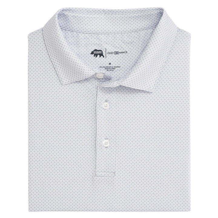 Onward Reserve Scope Printed Performance Polo - Mirage Grey