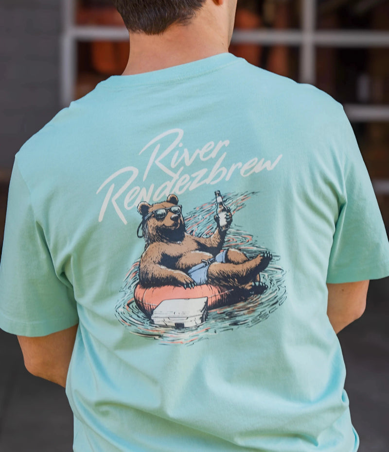 SSCO Men’s River Rendezbrew S/S Pocket T-Shirt - Island Mist