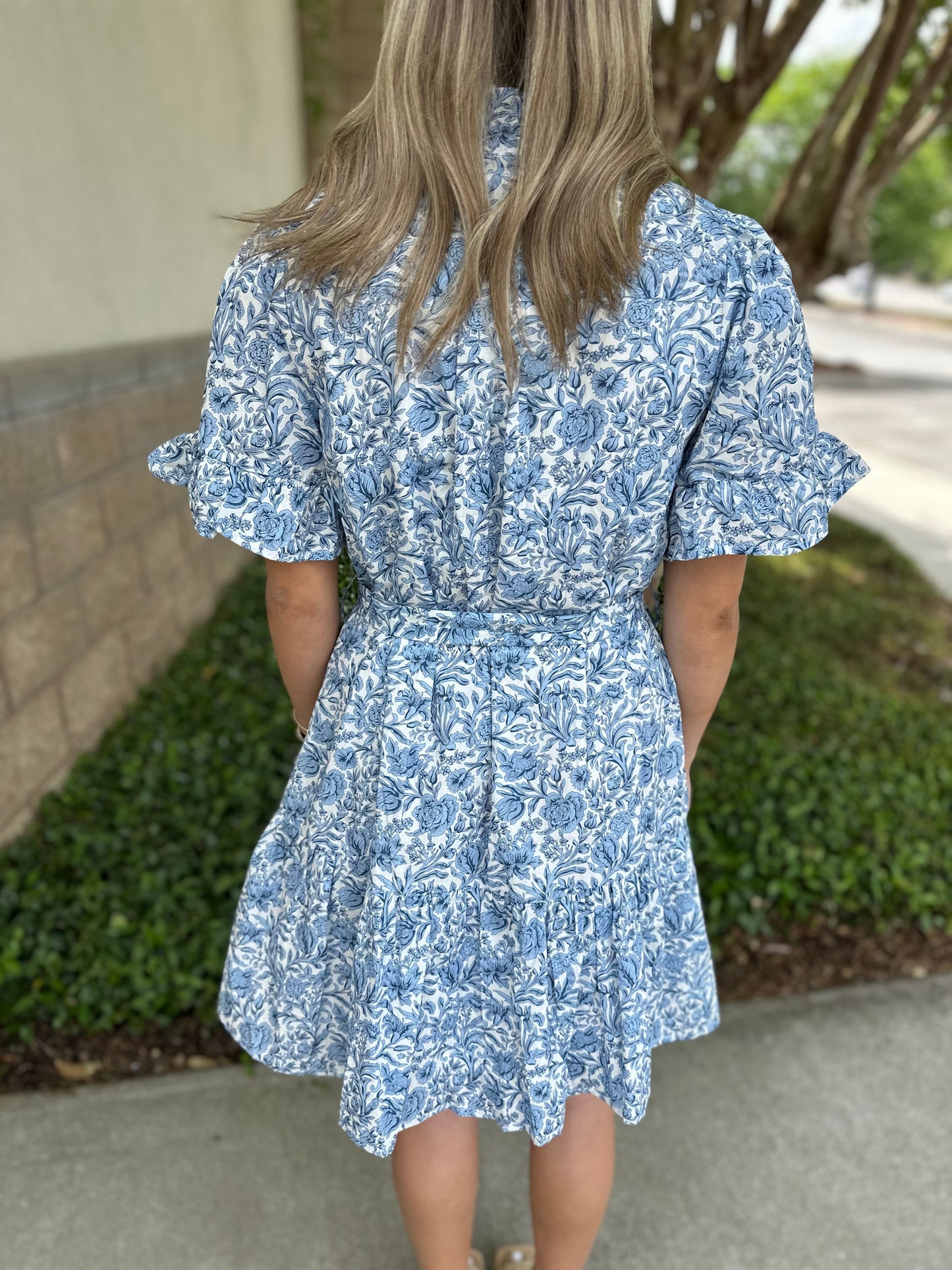 Through The Years Belted Dress