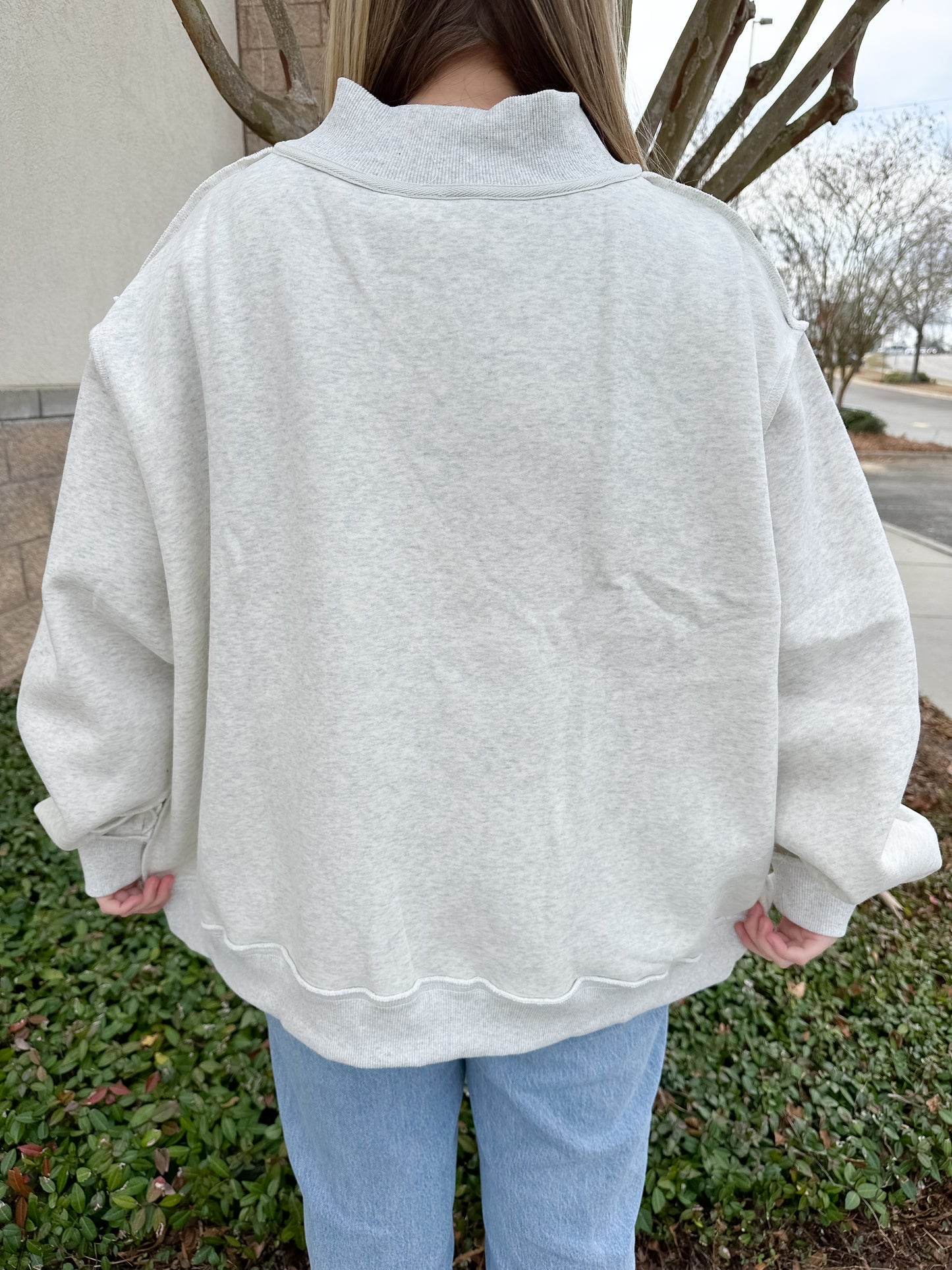 Jesus Saves Reversible Mockneck Sweatshirt