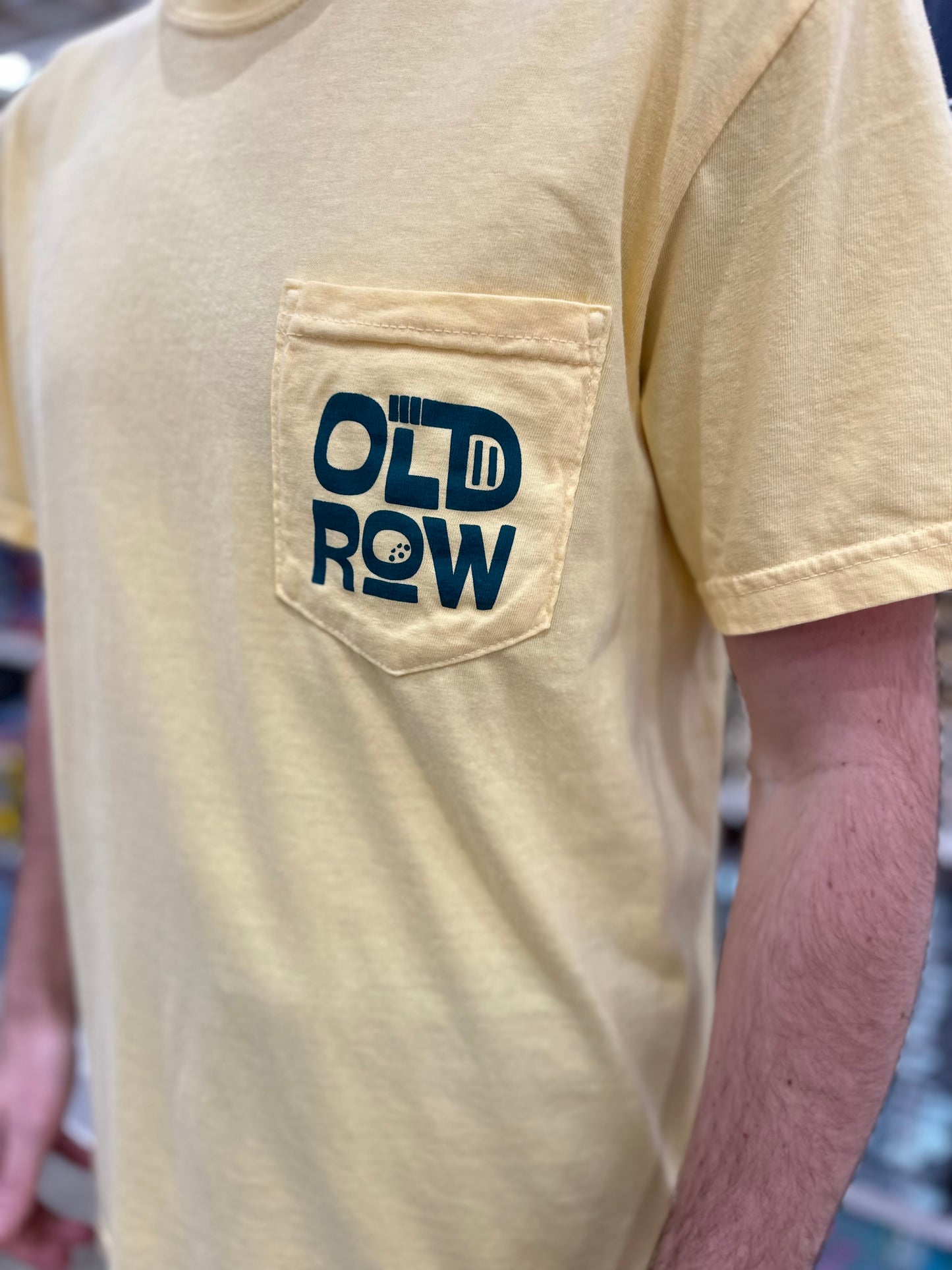 Old Row Gator Hole Pocket S/S T-Shirt - Butter