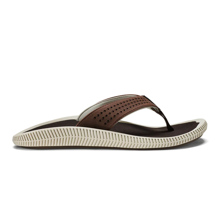 OluKai Men’s Ulele Water-Ready Beach Sandal - Dark Wood|Dark Wood