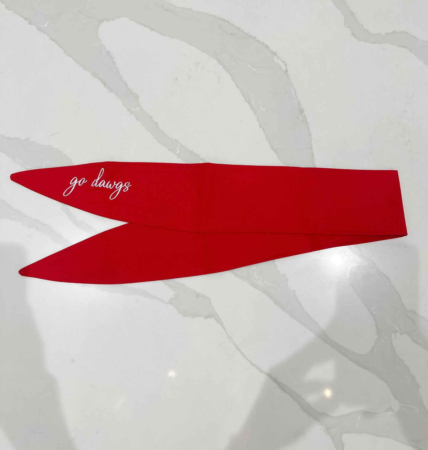 Go Dawgs Embroidered Ascot Scarf