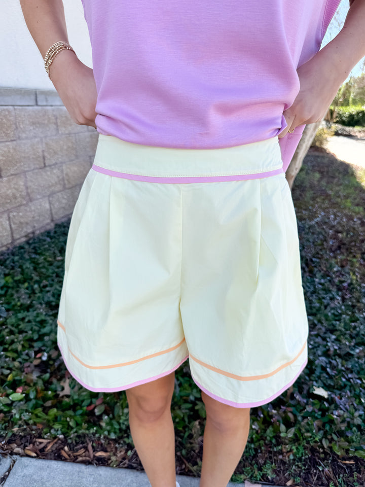 Harbor Line Poplin Shorts