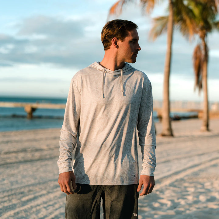 Burlebo Men’s S26 Performance Hoodie - Digi Camo - Ivory