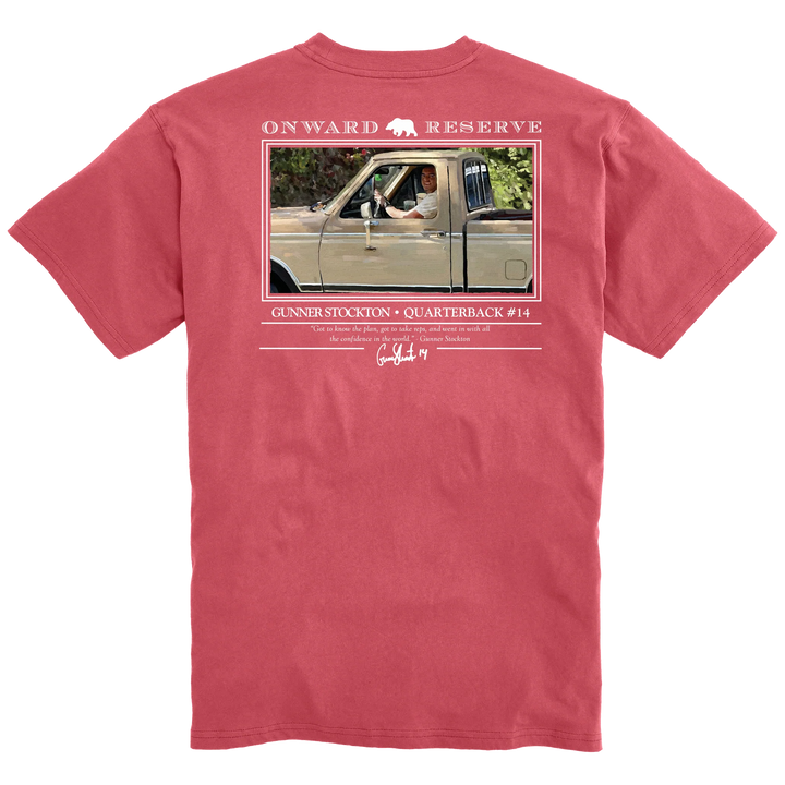 Onward Reserve UGA Gunner Stockton S/S Pocket T-Shirt - Washed Red