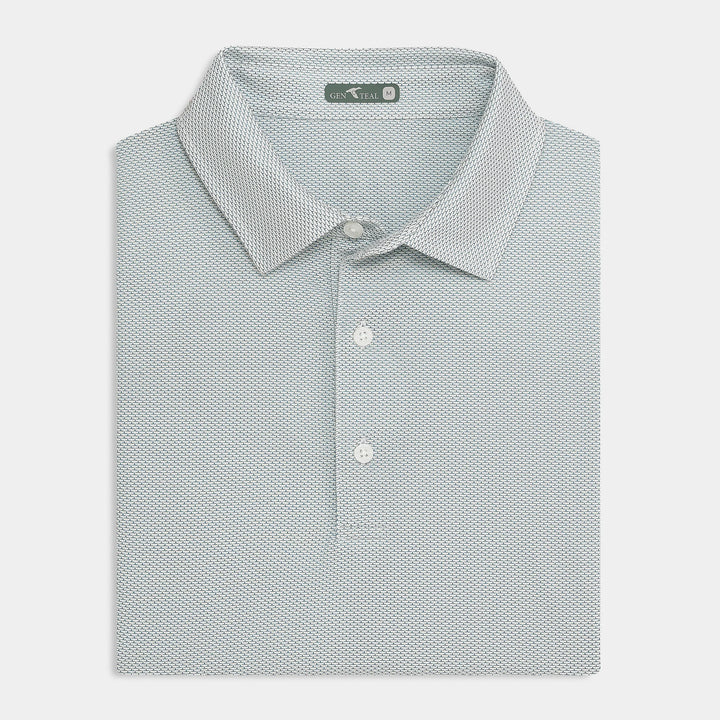 Genteal Spring ‘25 Brick Jacquard Polo - Bombay