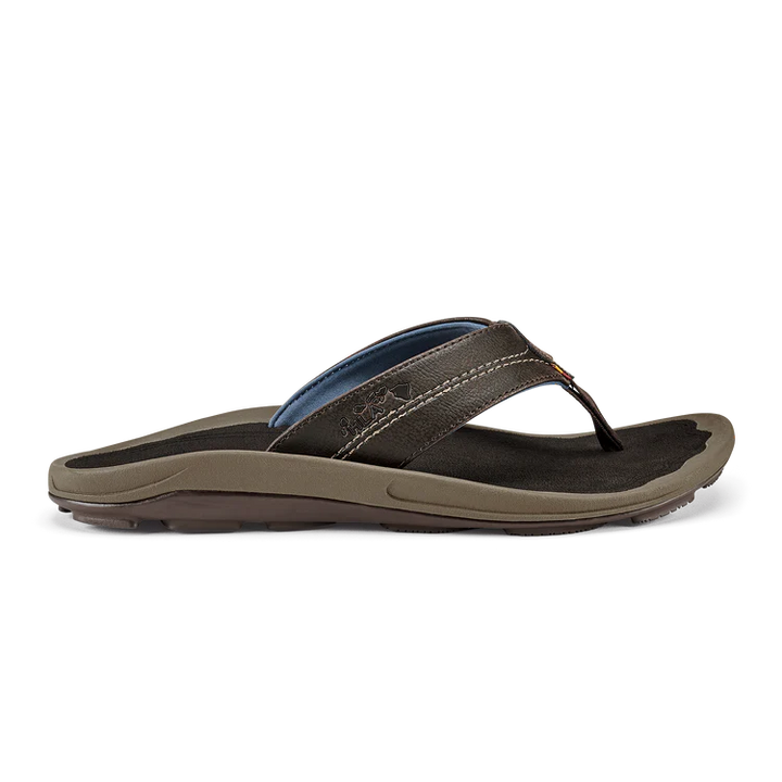 OluKai Men’s Kipi Beach Sandal - Espresso|Espresso