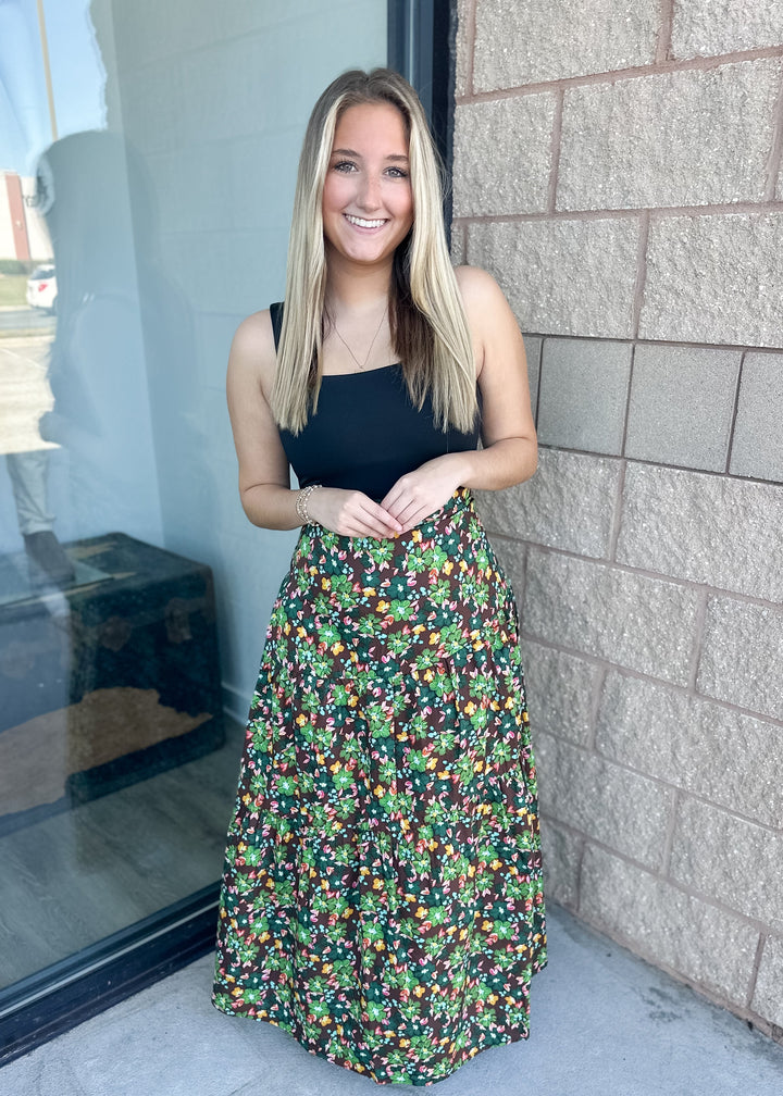 Sarah Tie Maxi Skirt