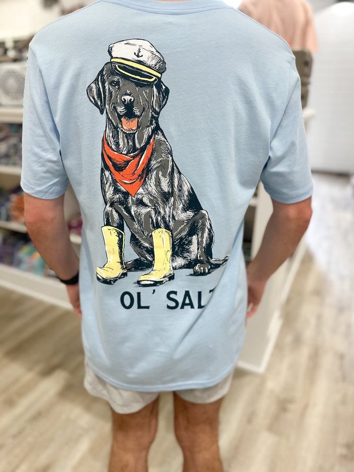 Collared Greens Ol’ Salt S/S T-Shirt - Carolina Blue