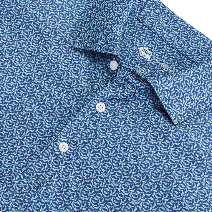 Onward Reserve Fins Printed Performance Polo - Naval Acadamy