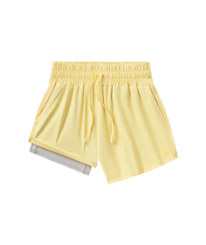 SSCO Women’s S26 Lined Hybrid Short - Lemon Drop