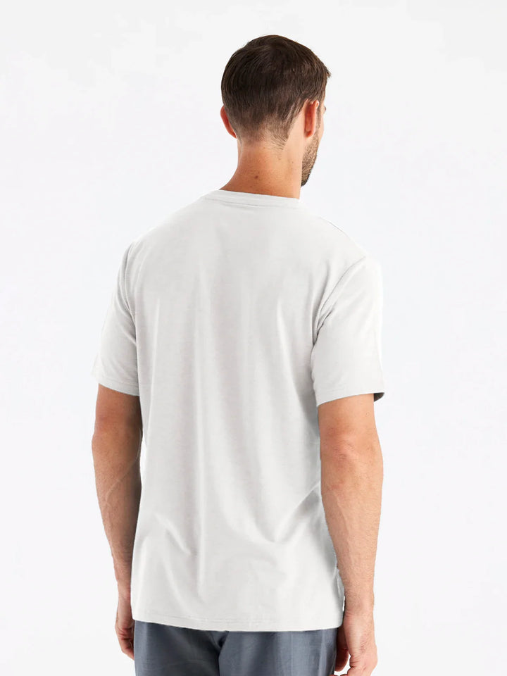 Free Fly Men’s Bamboo Flex Pocket Tee - Bright White