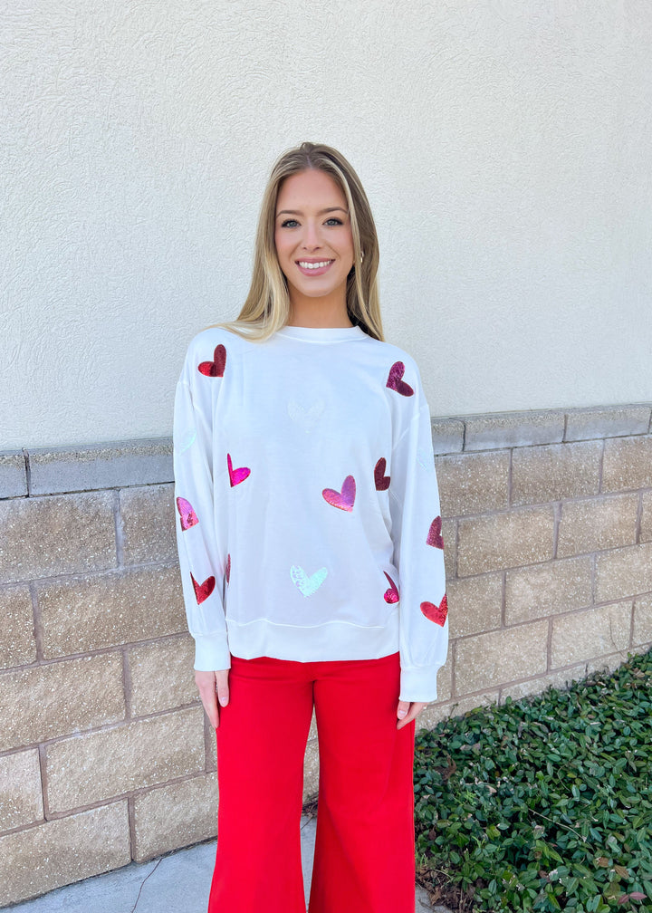 Mary Square Sarah “HEARTS” Sweatshirt