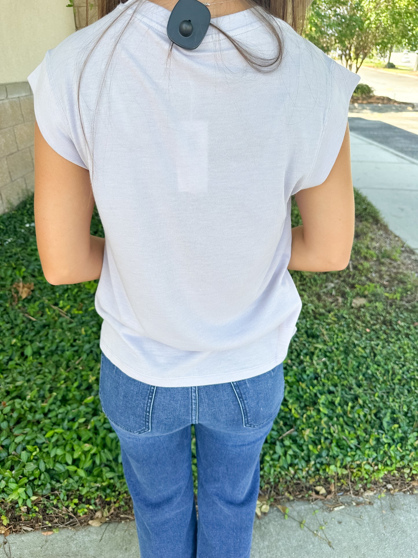 Whisper Knit Top - Lavender Ice