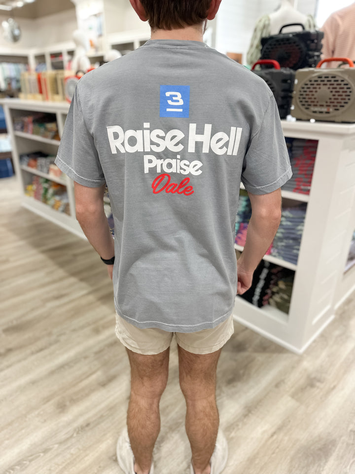 Old Row Raise Hell Praise Dale S/S Pocket T-Shirt - Granite